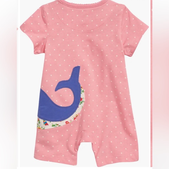 Baby Boden Pink Appkique Whale Bodysuit Nordstrom 3-6 mos - Picture 2 of 7
